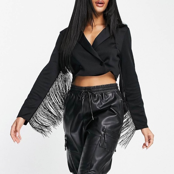 Fringe cropped jacket - Picture 1 of 2